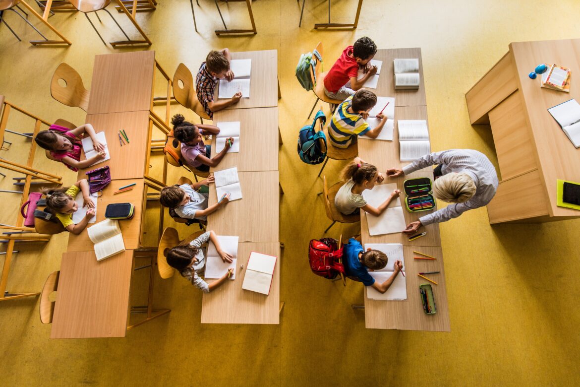 Classroom of children and teacher